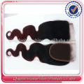 Factory price cheap 100% human hair ombre hair extension lace closure